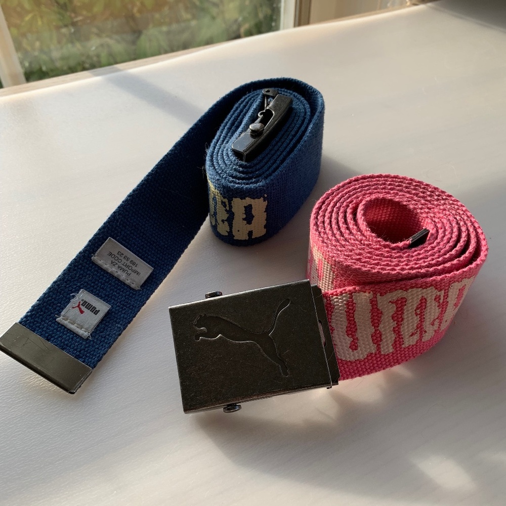 Blue Puma web belt